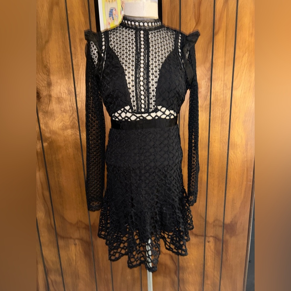 Wednesday dress Aesthetic/Elegant Black Lace Dress